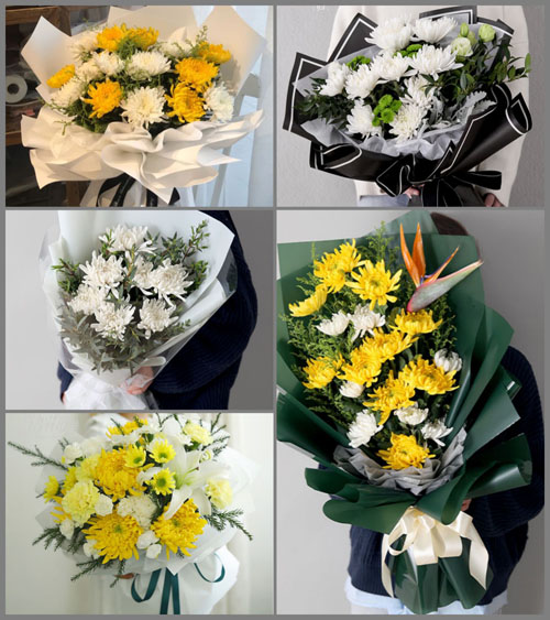 山东青岛平度市旧店镇水家河村白事花束代送